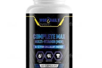 design premium supplement product label and packaging