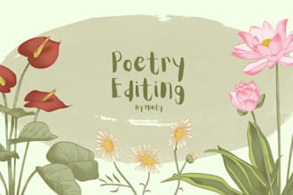 meticulously edit your poetry for clarity