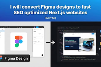 fixed designs, bugs,fast SEO optimized in nextjs websites