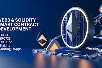 create erc20, erc721, erc1155 smart contracts and complete dapps