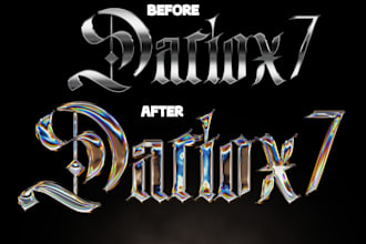 do make your 3d text like in the photo