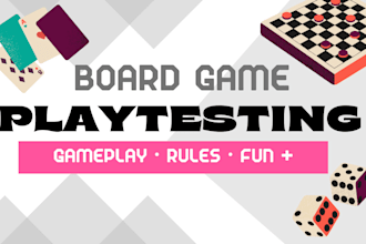 board game playtesting and feedback from gaming family