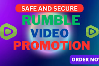 do organic promotion, rumble views, rumble followers, rumble monetization