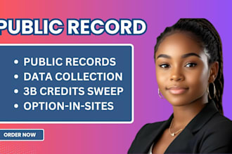 do public records for you and extract data from records data