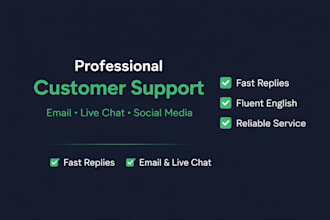 reply to customer support messages in english