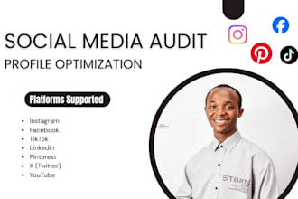 do social media audit and optimize your profile
