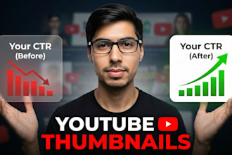 design high CTR youtube thumbnails to improve your CTR