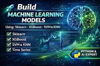 build machine learning models using sklearn, xgboost, svm, knn and time series