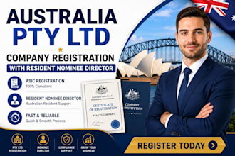 australia pty ltd company registration with resident nominee director