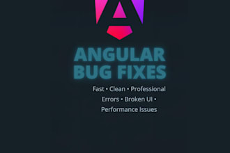 fix angular bugs, crashes, and broken components fast