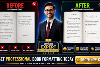 do amazon KDP book formatting, ebook formatting, book cover design