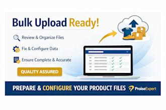 prepare product file and write description for fast upload