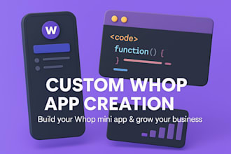 create whop app, whop mini app, custom app for your business