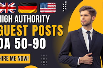 do high da90 dofollow guest post to build backlink and off page SEO on google