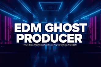 produce a professional edm ghost track