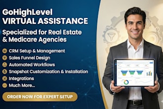 be gohighlevel agency virtual assistant for real estate agency