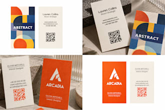 design modern print ready business cards