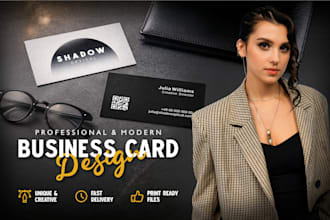 design modern print ready business cards
