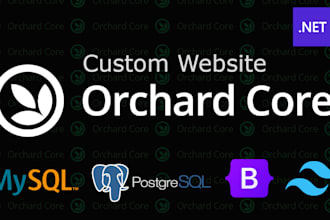 create a custom orchard core web site ie a theme