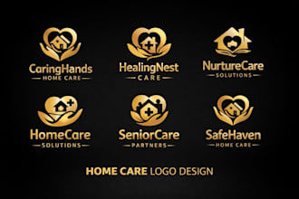 design home care logo, home care website, healthcare, medical, home care designs