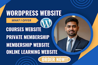 build private membership site lms on wordpress for course creators