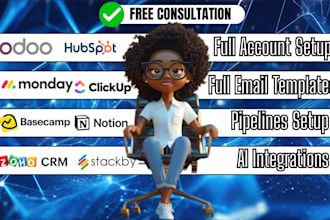 data migration on monday crm odoo hubspot crm pipedrive zoho crm with ai agents