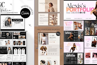 design canva website, canva landing page, canva ugc or portfolio website