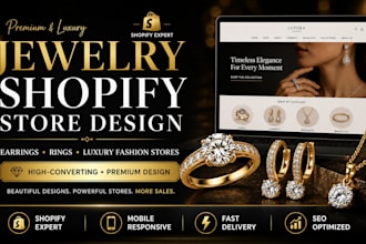 design jewelry website jewelry shopify store  fashion store jewelry dropshipping