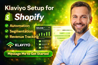 klaviyo email marketing with automation segmentation and shopify revenue trackin