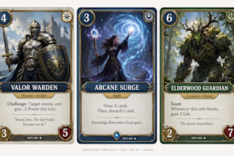 card game design board game tcg card game template pokemon trading card game art