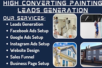 generate commercial painting leads, house painting facebook google ads campaign