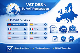 vat registration, oss, vat filing, germany, spain, france, UK, vat,vat returns