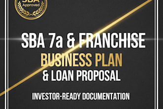 write an sba business plan for bank loan approval