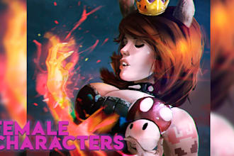 draw female  characters for your game
