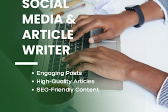 write engaging social media posts and articles