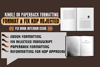 format kdp rejected manuscript, fix amazon kdp formatting, KDP book formatting