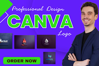 canva logo design for business and company canva design, modern canva pro design