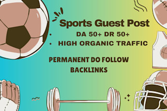 do high quality sports guest post with authority backlinks