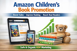 do amazon children book promotion book mockup design book reading
