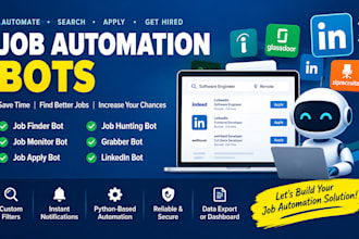 code job finder bot, jobs monitor bot, job apply bot, job hunting bot, grabber