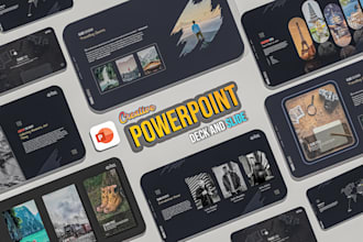 create modern and eye catching powerpoint presentation slide
