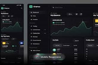develop crypto exchange website, dex, trading platform, blockchain app