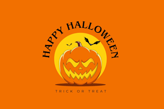 create graceful and fantastic pumpkin logo design