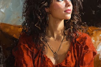 draw digital oil painting