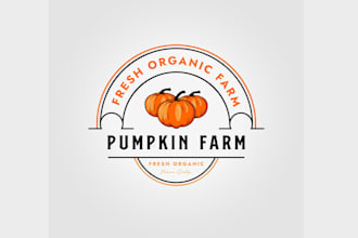 create awesome and gorgeous pumpkin logo design
