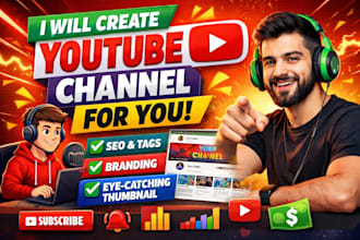 create youtube channel with unique thumbnail
