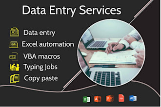 do a comprehensive range of data entry
