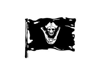 design pirate hunter flag logo
