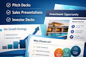 create a sales deck pitch deck presentation