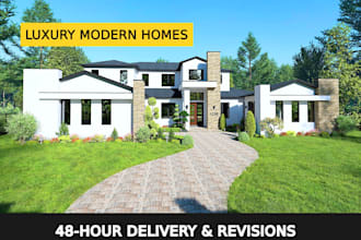 professional 3d interior and  exterior visualization and architectural design